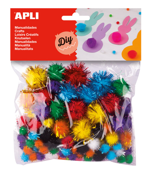 Pompons – Metallic-Farben - tablude.com