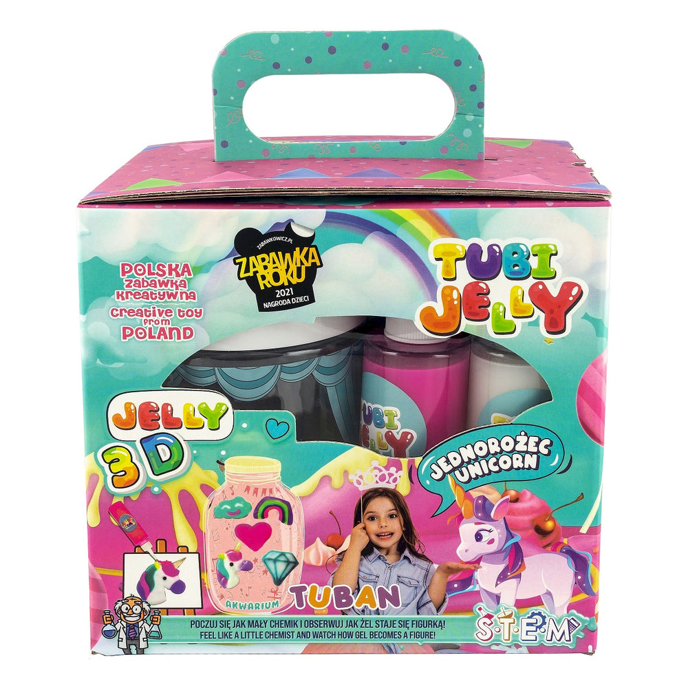 Tubi Jelly Set 6 Farben + kleines Aquarium – Einhorn