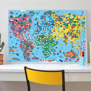 Poster mit Aufklebern SCHOOL – Flaggen der Länder - tablude.com