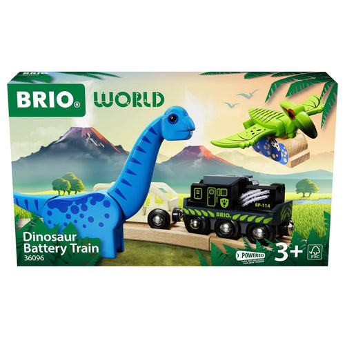 Batteriebetriebener Zug mit Dinosauriern