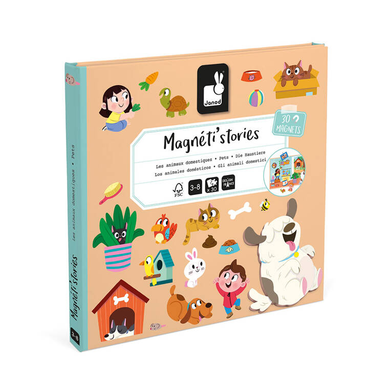 Magnetisches Puzzle Magneti'stories – Haustiere - tablude.com