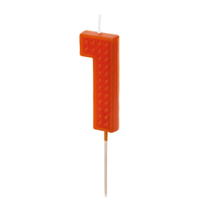 Geburtstagskerze 6 cm – Zahl 1 rot