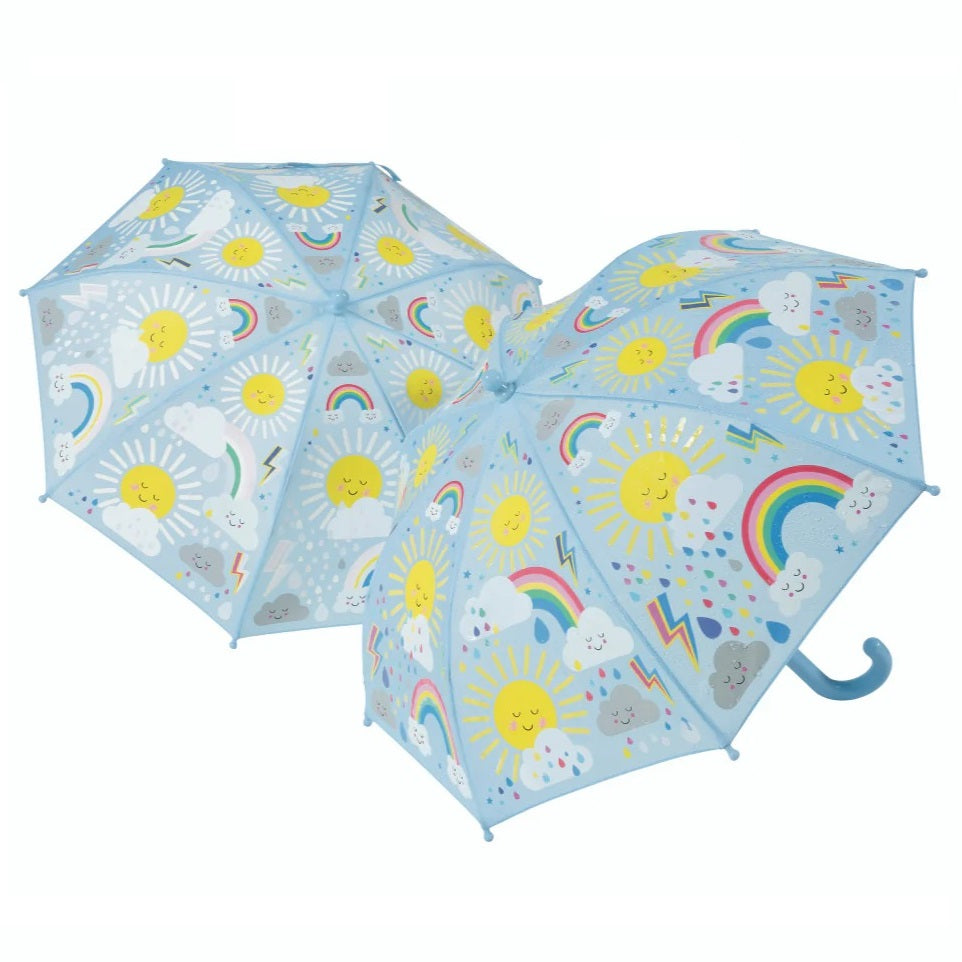 Magischer Farbwechsel-Regenschirm - Sonne und Wolken - tablude.com