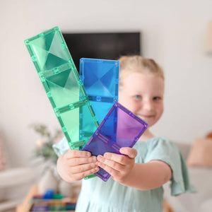 Magnetbausteine - Regenbogen Rechteck Pack 18 Teile - tablude.com