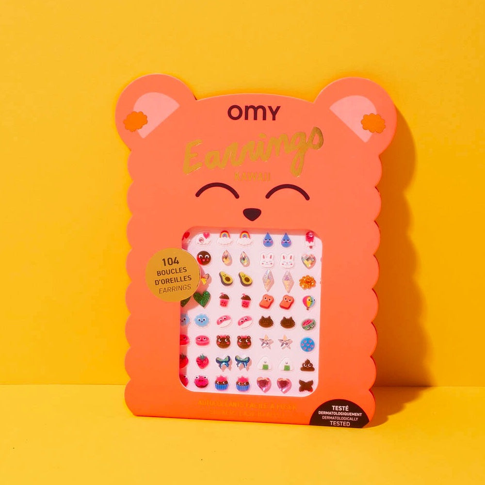 Selbstklebende Ohrringe – Kawaii 104 Stück - tablude.com