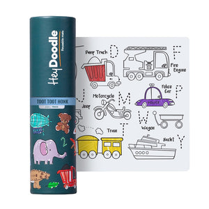 Kleine Silikonmatte zum wiederholten Ausmalen – Fahrzeuge - tablude.com