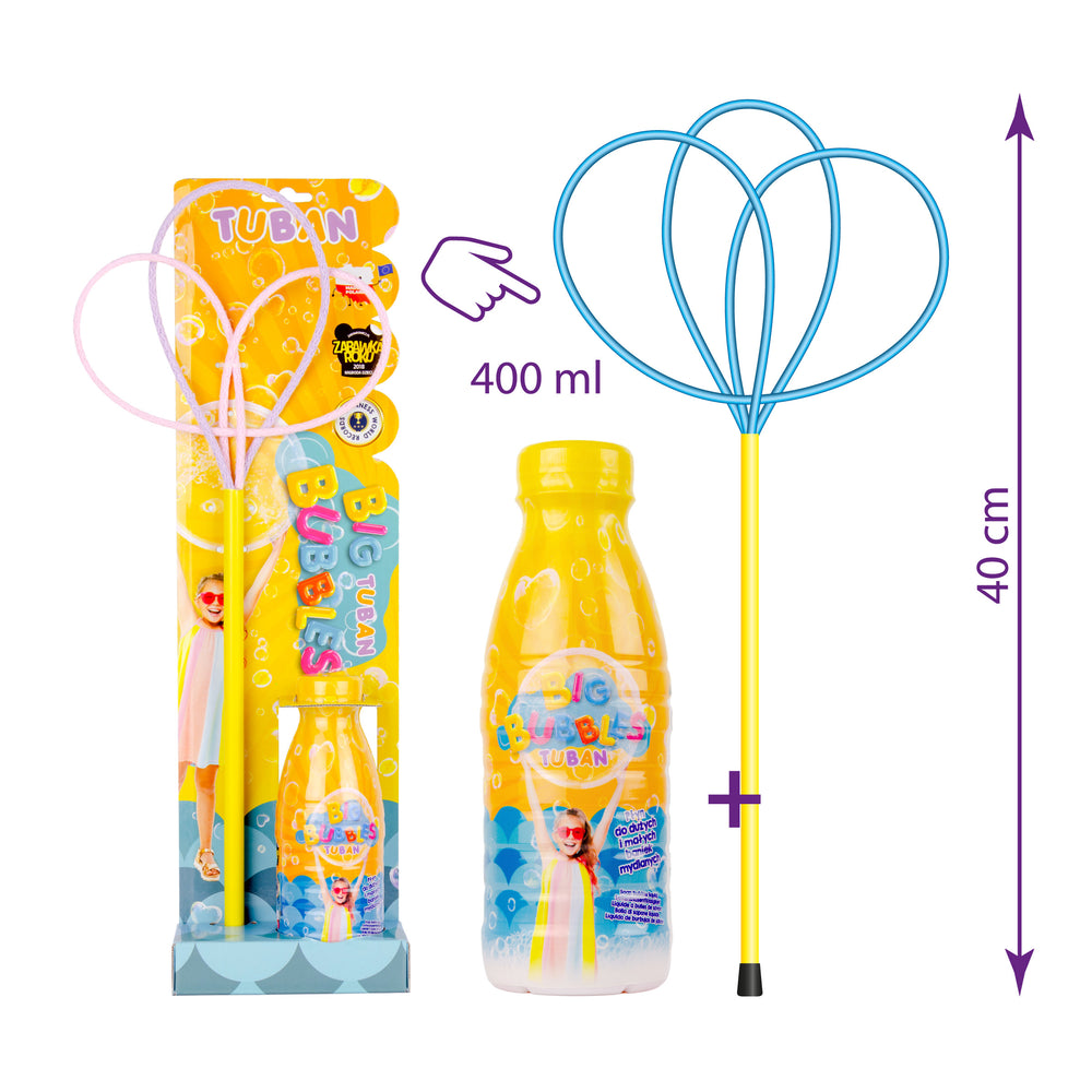 Set für Seifenblasen Ring Pro Multi Schmetterling + Flüssigkeit 400 ml