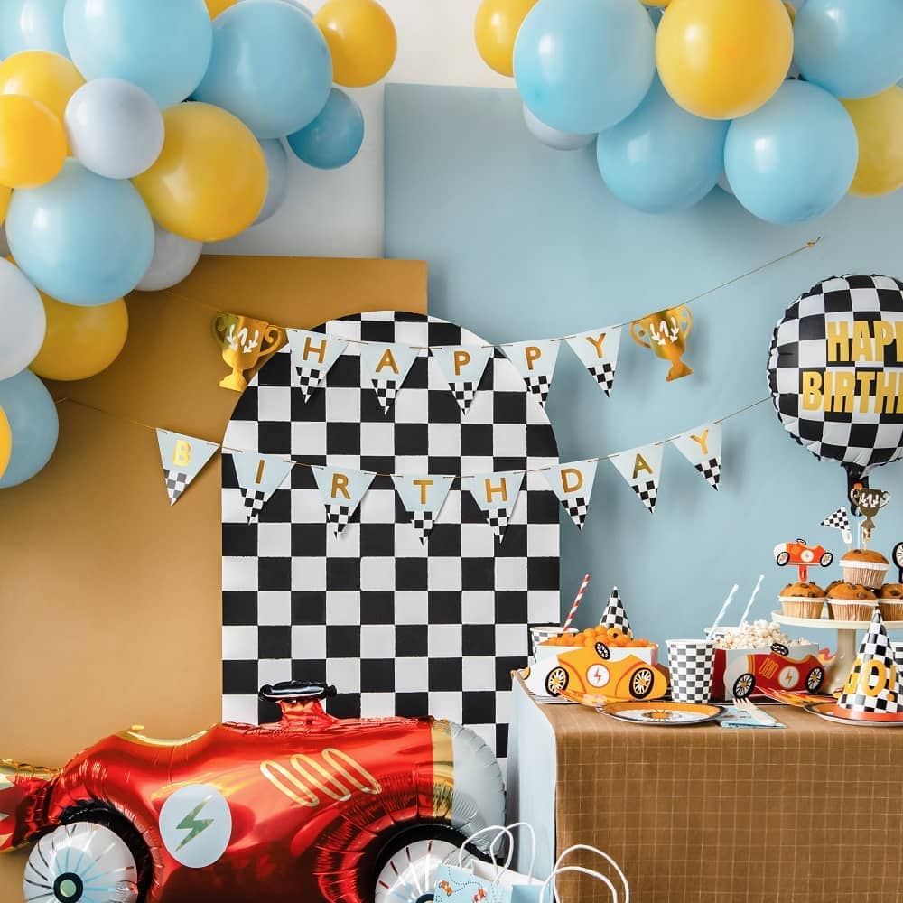 Bannergirlande – Rennwagen 2,5 m