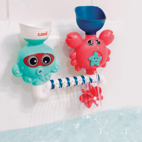 Badespielzeug mit Wasserkreislauf und Krabbe - tablude.com