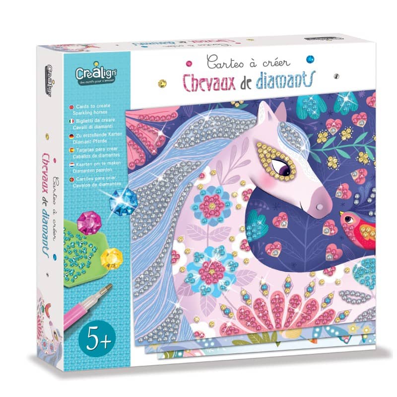 Kunstset mit Diamanten  - Pferde