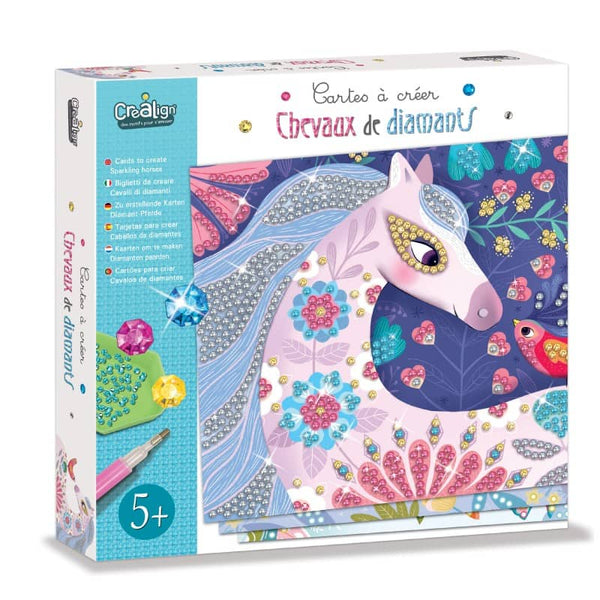 Kunstset mit Diamanten  - Pferde