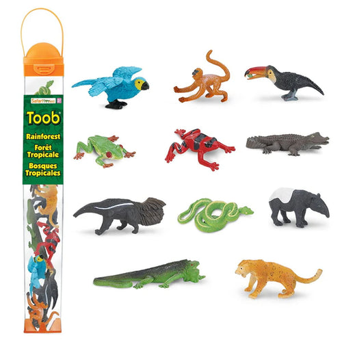 Figurenset in einer Tube TOOB – Tiere des Regenwaldes - tablude.com