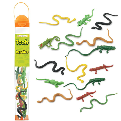 Figurenset in einer TOOB-Röhre – Reptilien - tablude.com