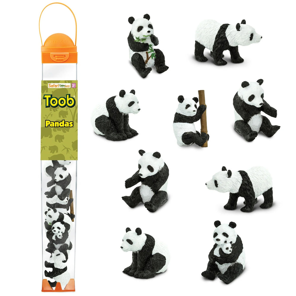 Figurenset in einer Tube TOOB - Pandas - tablude.com