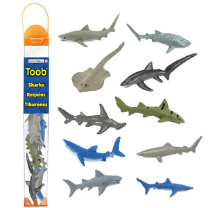 Figurenset in einer TOOB-Röhre – Haie - tablude.com