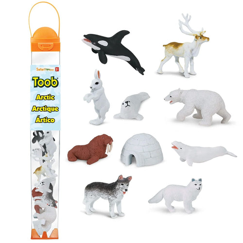 Figurenset in einer Tube TOOB – Tiere der Arktis - tablude.com