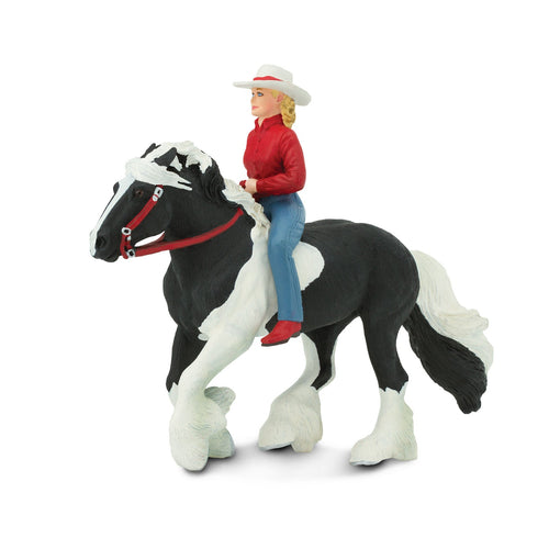 Figur - Audrey auf einem Pferd Streaming Light - tablude.com
