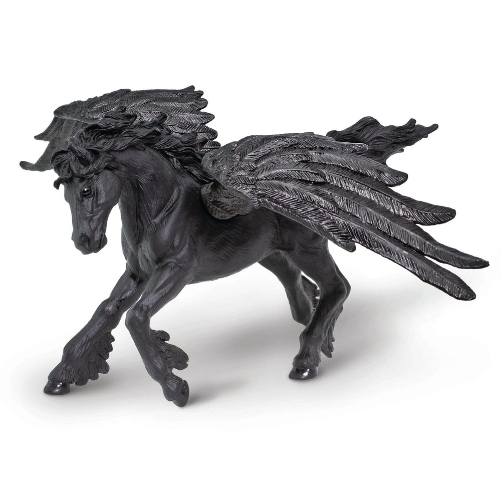 Figur – Schwarzes Pferd mit Flügeln - tablude.com