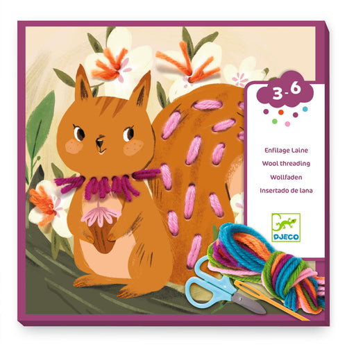 Kunstset Stickerei für Anfänger – Eichhörnchen - tablude.com