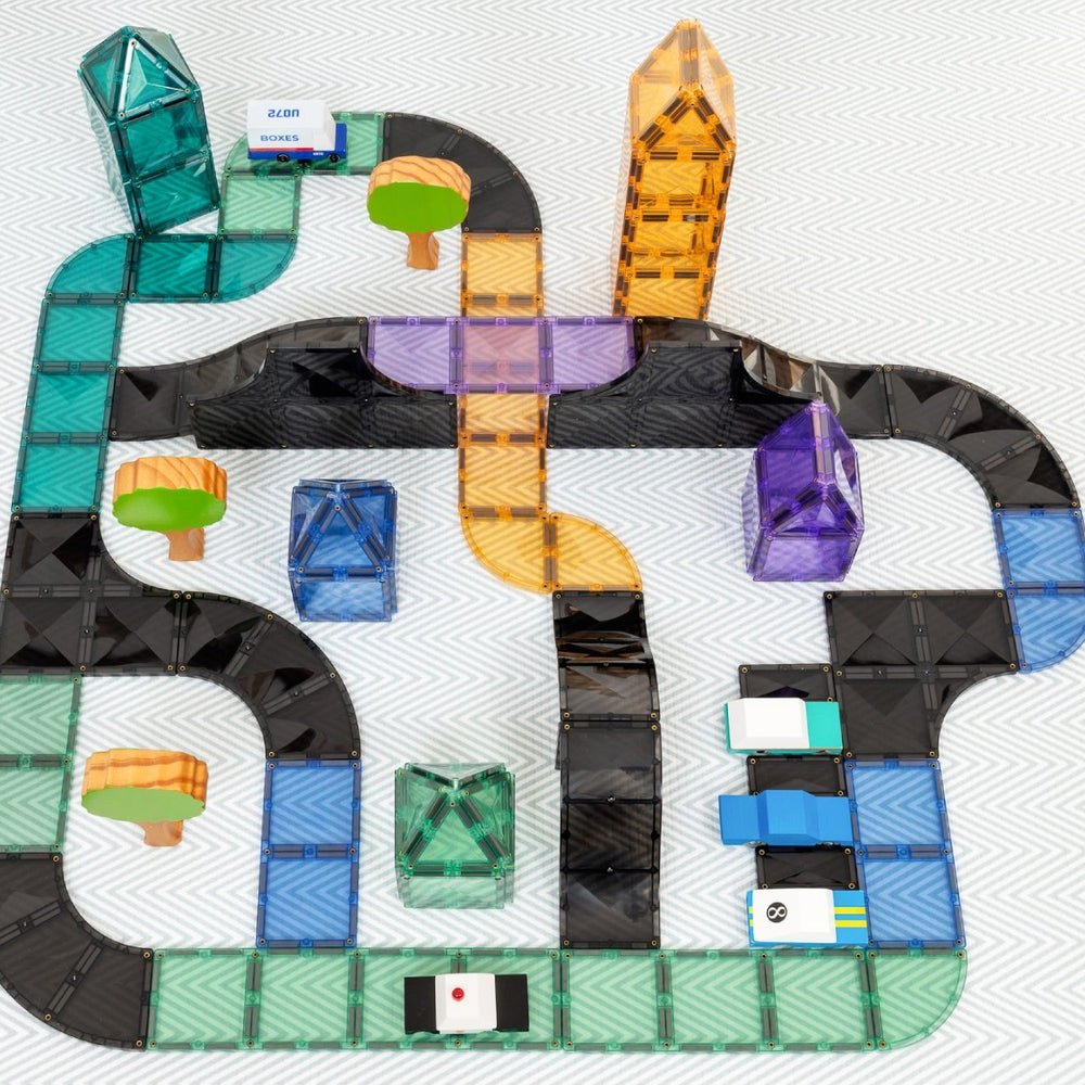 Magnetbausteine - Rampen & Kreuzungen Pack 16 Teile - tablude.com