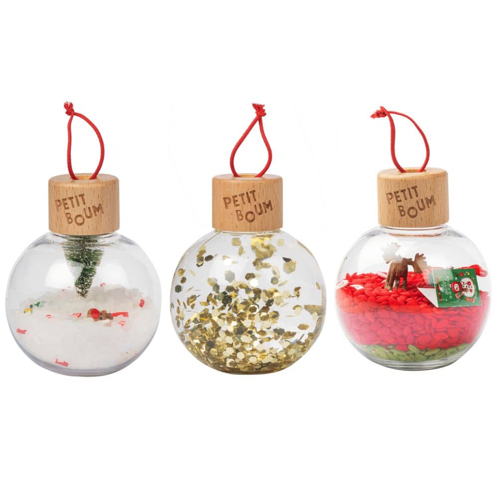 Set mit 3 Christbaumkugeln – Weihnachtskollektion