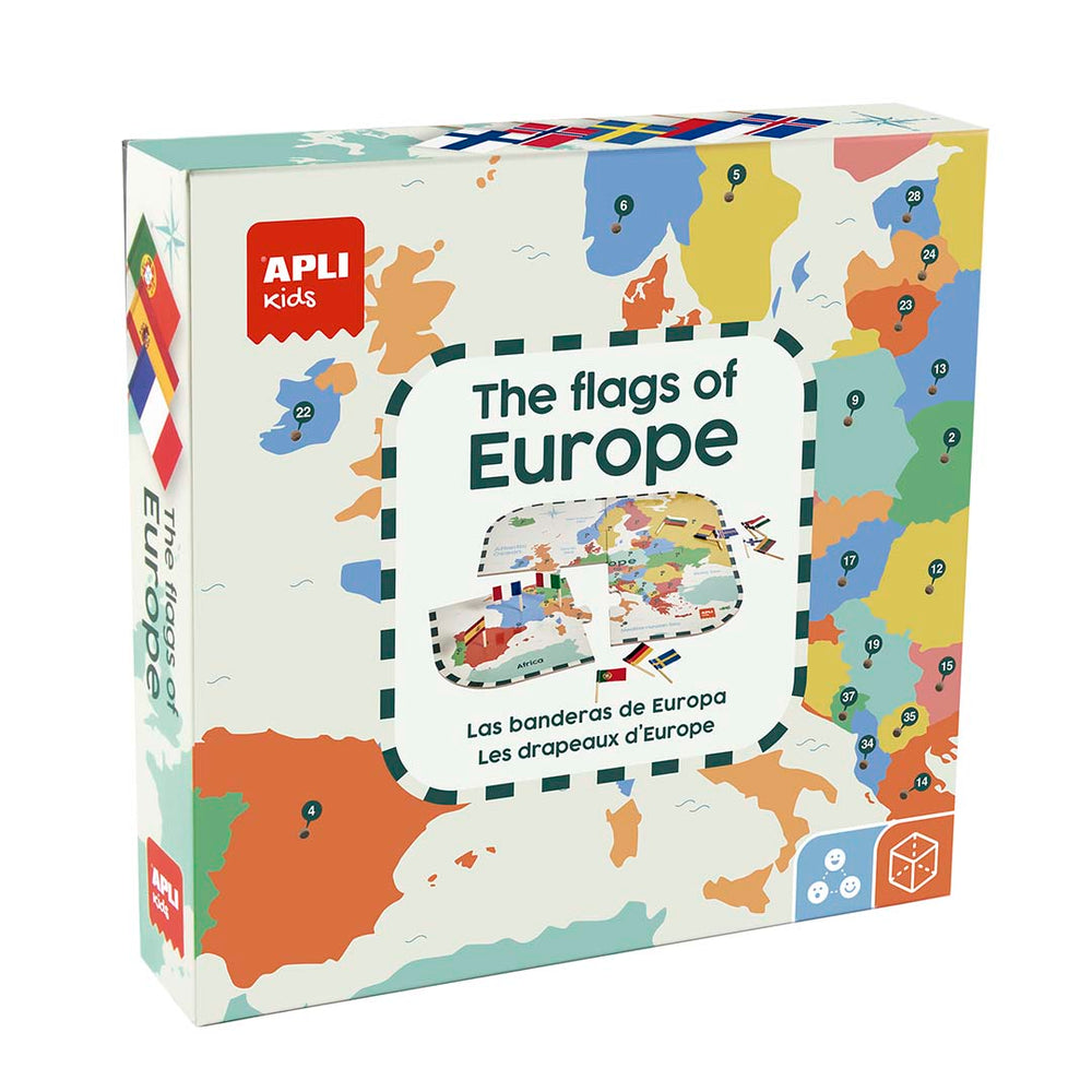 Puzzle mit Lernspiel – Flaggen Europas 5+ - tablude.com