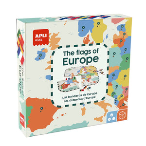 Puzzle mit Lernspiel – Flaggen Europas 5+ - tablude.com