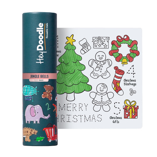 Kleine Silikonmatte zum wiederholten Ausmalen – Frohe Weihnachten - tablude.com