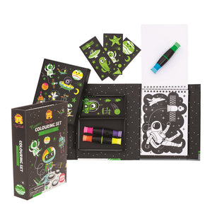 Neon-Malbuch-Set – Weltraum - tablude.com