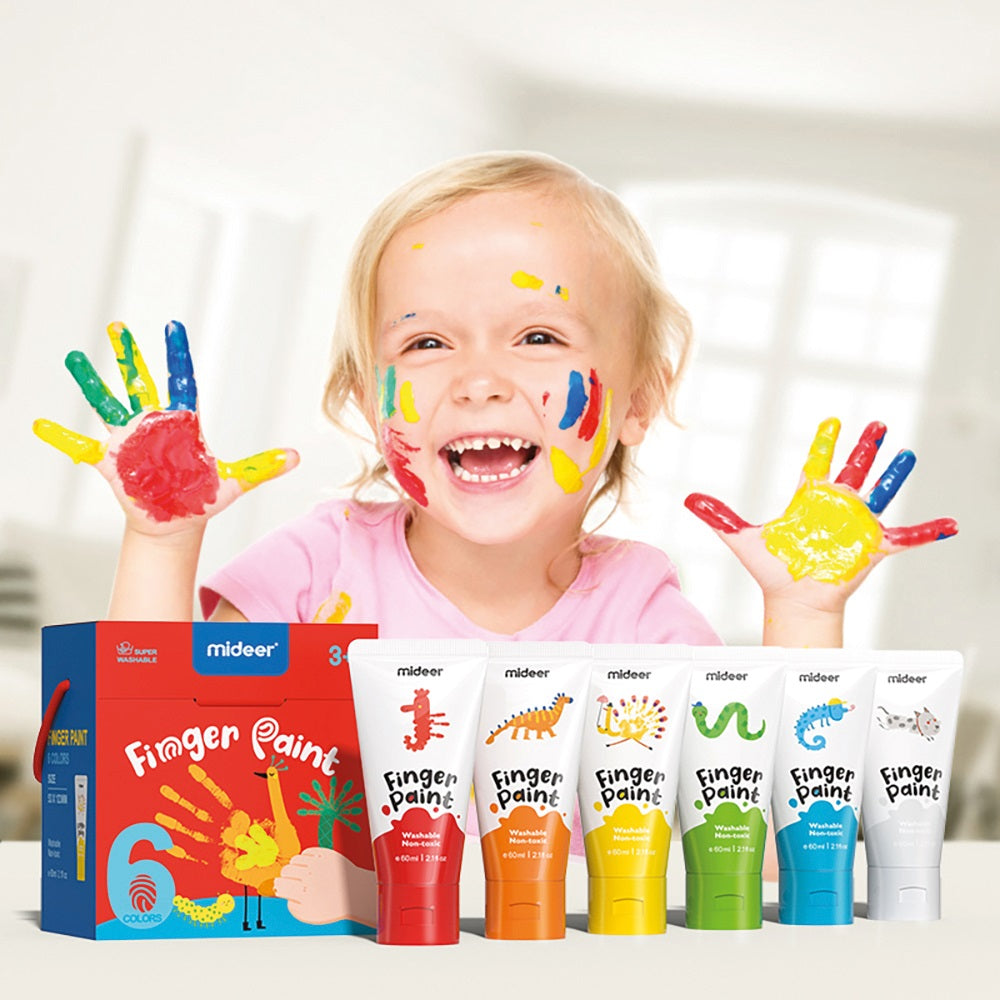 Fingerfarben – 6 Farben - tablude.com