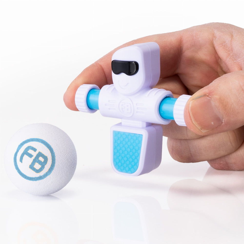 Foosbots Tischfußballspiel Set für einen Spieler – Weiß - tablude.com