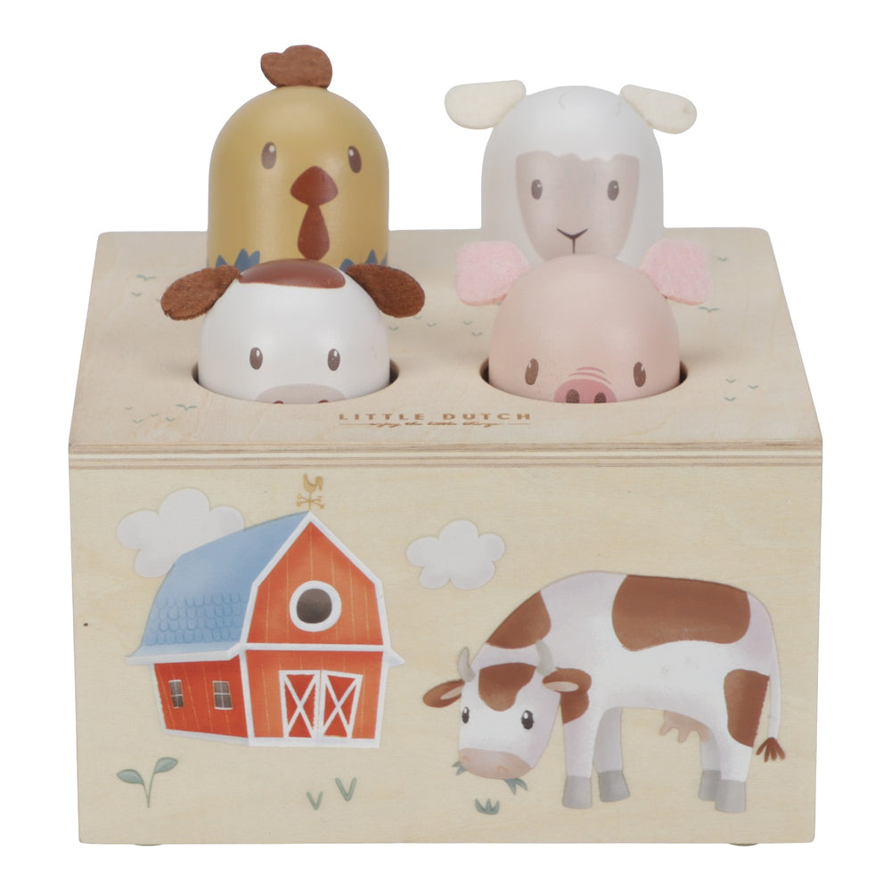 Drewniana zabawka pop-up Little Dutch - Little Farm - tablude.com