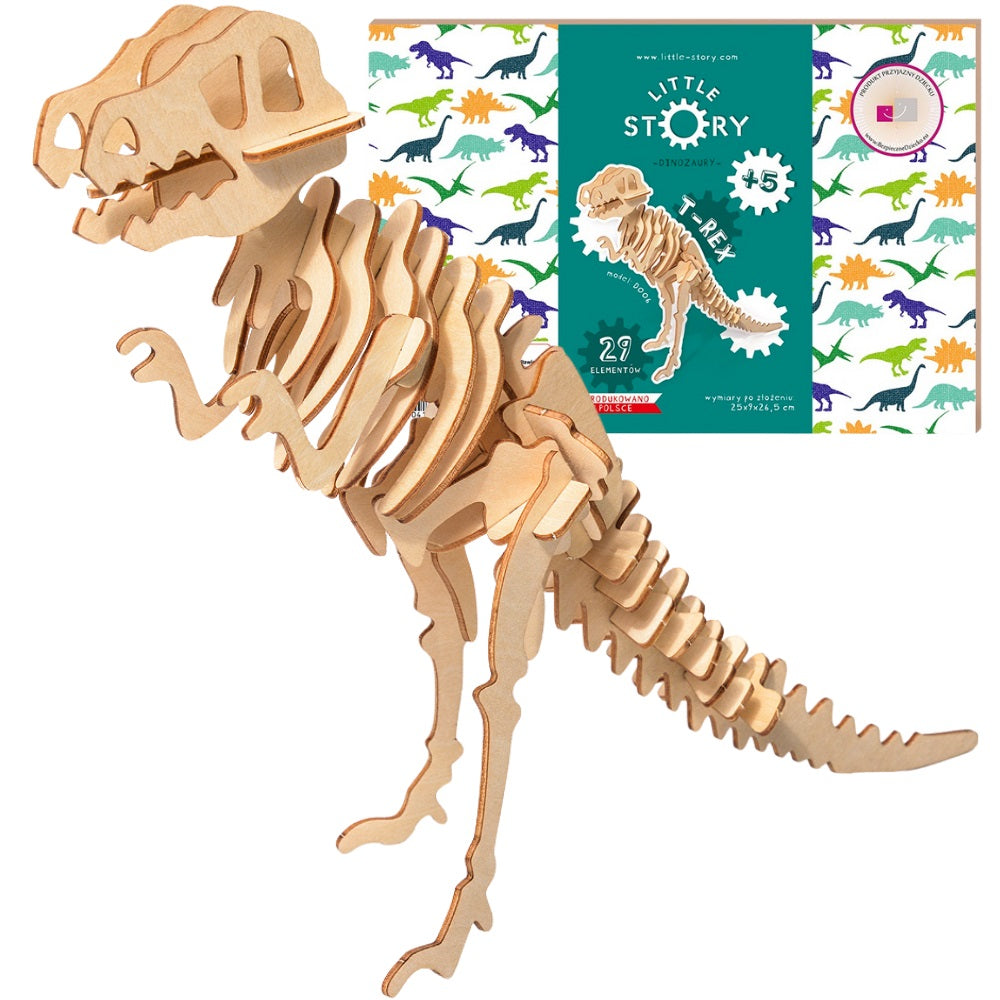 Holzpuzzle 3D-Modell – T-Rex