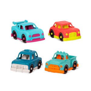Set mit 4 kleinen Autos mit Pick-up – Happy Cruisers - tablude.com