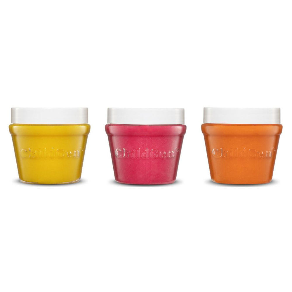 Natürliche Knete in Gläsern – Gelb, Rosa, Orange - tablude.com