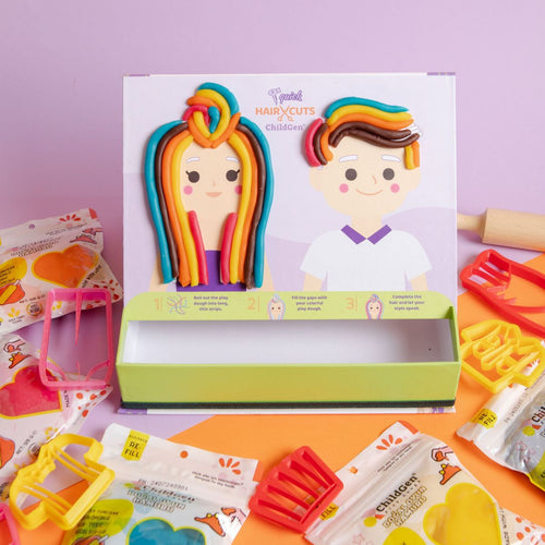 Kreativset, 100 % natürliche Knete und Zubehör – Mode zum Anziehen und Frisieren - tablude.com
