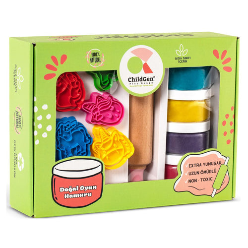 Kreativset, 100 % natürliche Knete und Zubehör – Einhorn - tablude.com