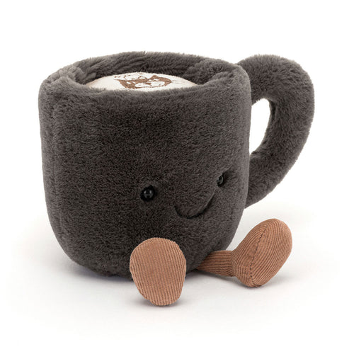 Plüsch-Tasse „Fröhliche Tasse Kaffee“ 14 cm - tablude.com