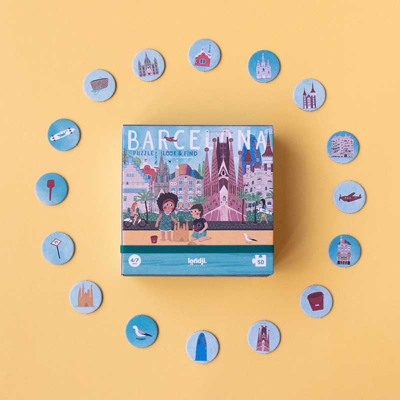 Puzzle mit Beobachtungsspiel – Barcelona 50 Teile - tablude.com