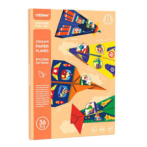 Origami mit Aufklebern – Papierflieger - tablude.com