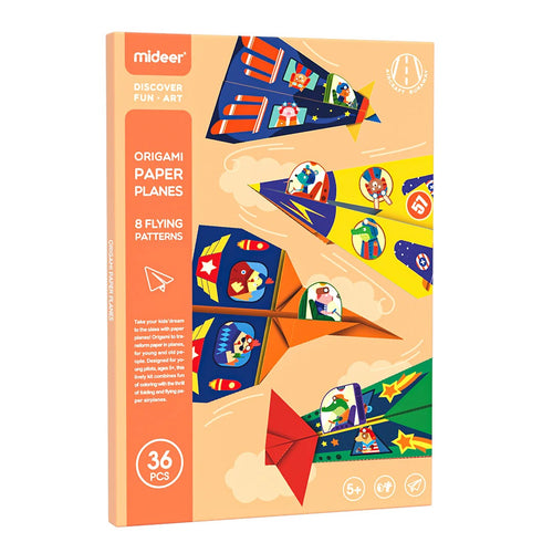 Origami mit Aufklebern – Papierflieger - tablude.com