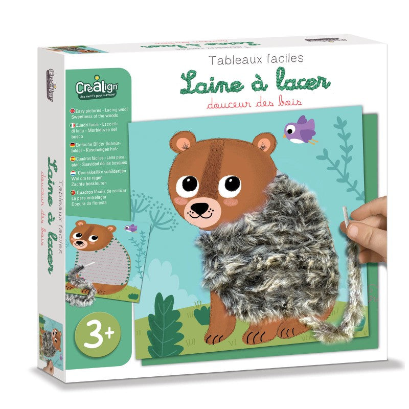 Fädelspiel – Flauschige Waldtiere