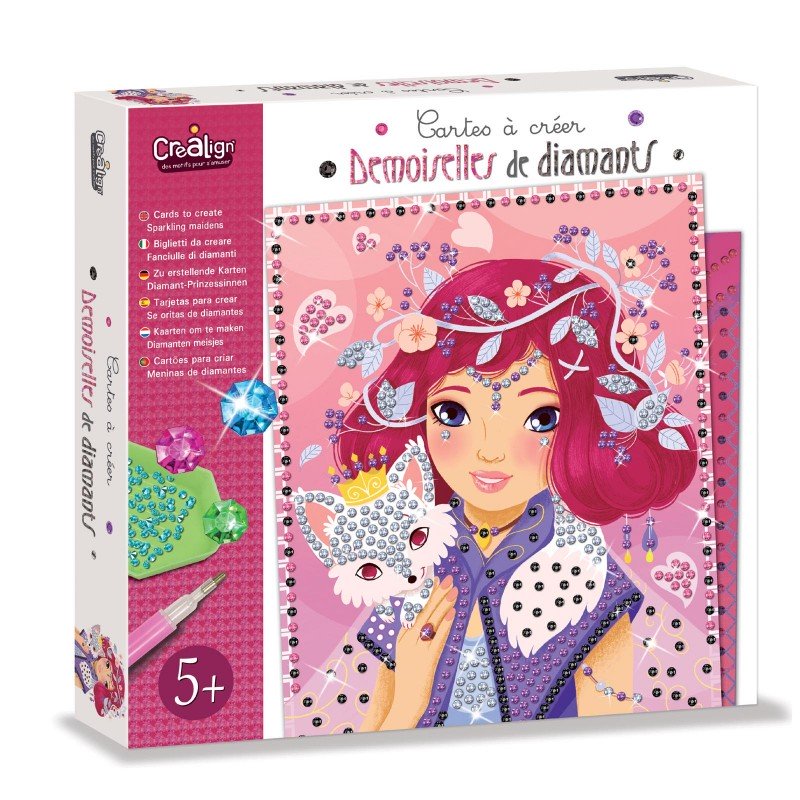 Kunstset mit Diamanten  - Mädchen