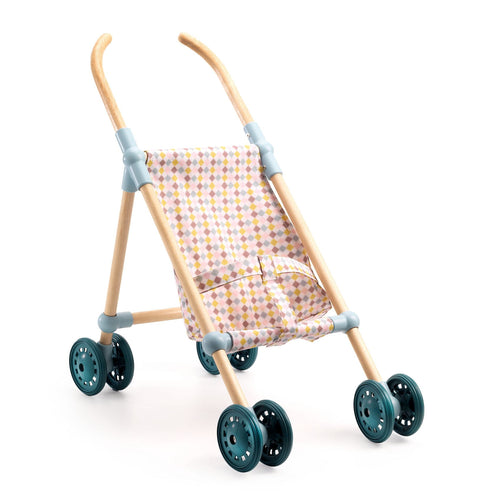 Holz-Kinderwagen für Pomea-Puppen - tablude.com