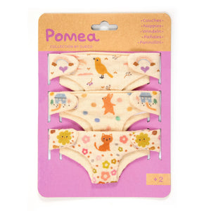 Set mit 3 Windeln für Pomea-Puppen - tablude.com