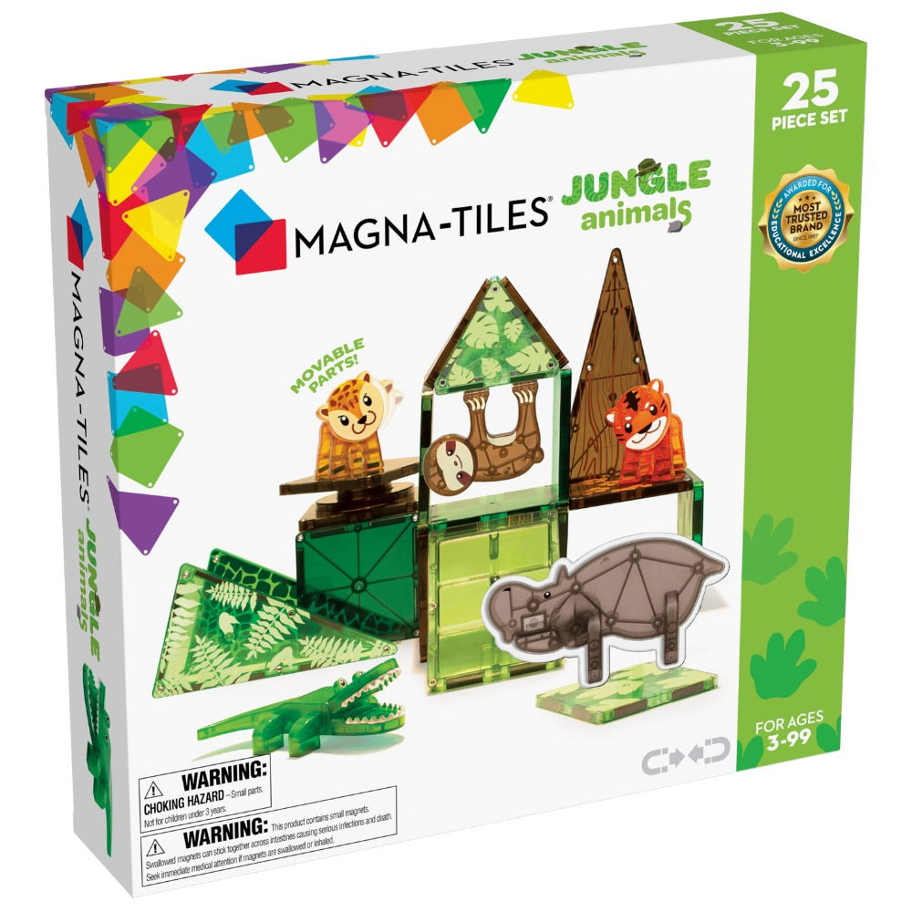 Magnetbausteine – Dschungeltiere 25 Teile - tablude.com