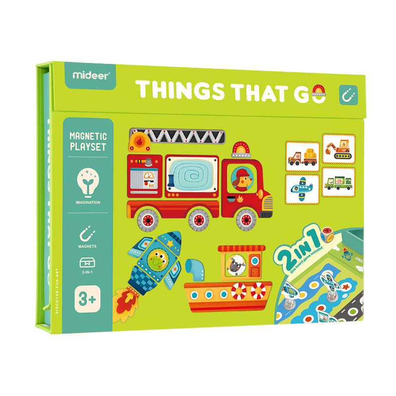 Magnetisches Puzzle und Spiel 2in1 – Fahrzeuge - tablude.com
