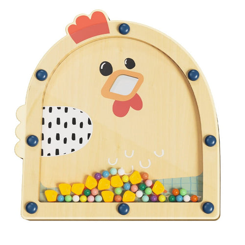 Holzgeschicklichkeitsspiel – Füttere die Hühner - tablude.com