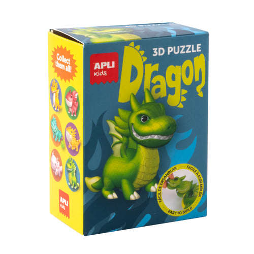 3D-Puzzle Drachen – Grün - tablude.com