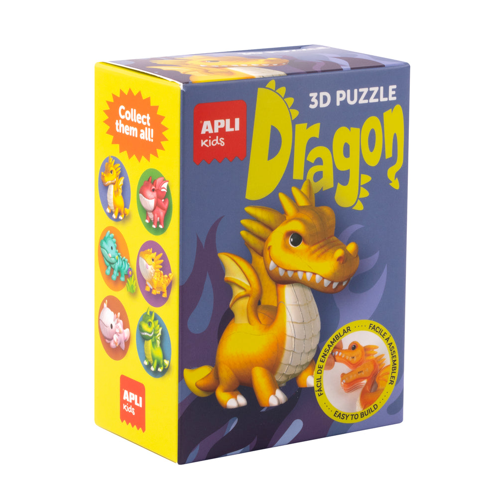 3D-Puzzle Drachen – Gelb - tablude.com